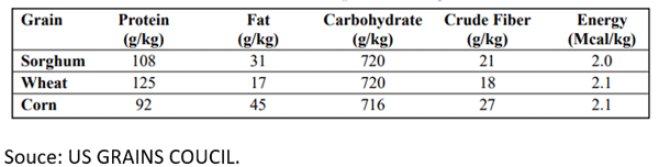 Nutritional qualities of grains