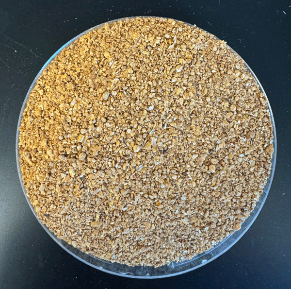 Figure 14. Deoiled distillers dried grains with solubles (DDGS) which is produced using the Novita approach (photo by K. A. Rosentrater).