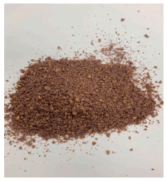 Figure 5. Purple-colored diet offered to broilers. 