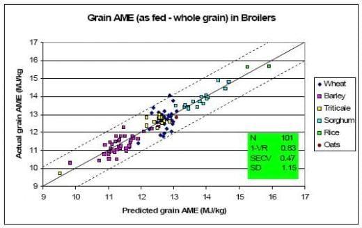 Near infrared reflectance analysis of grains to estimate nutritional value for chickens - Image 1