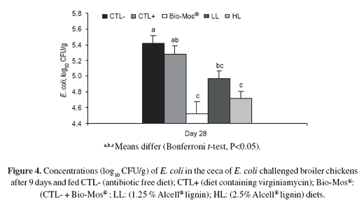 Cecal microbial populations and litter E. coli content: effects of Bio-Mos®, purified lignin or virginiamycin - Image 5