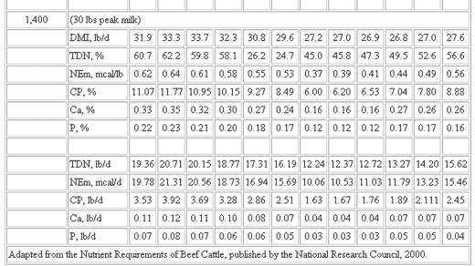 Basic Nutrient Requirements of Beef Cows - Image 14