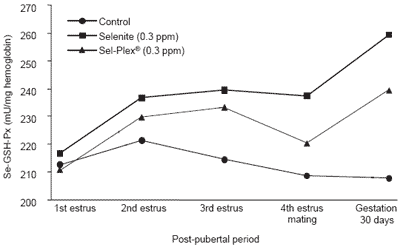 Dietary organic and inorganic selenium for hyperovulatory firstparity sows: antioxidant status, hormonal response, embryo development and reproductive performance - Image 4