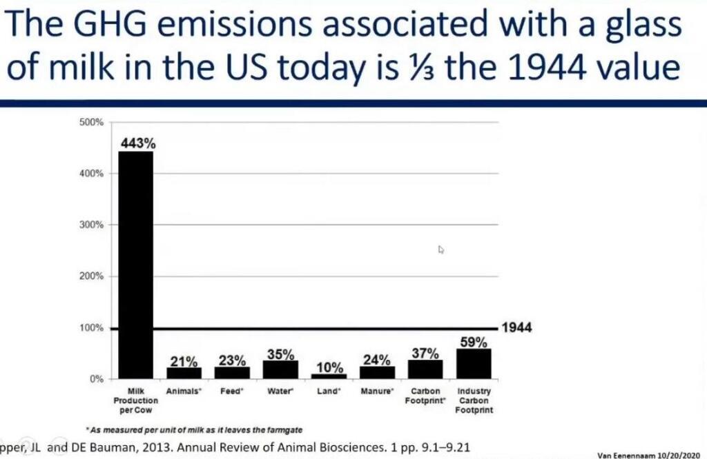 **Title:** The Evolution of Dairy Cow Efficiency: A Comparative Analysis from 1944 to the Present - 1