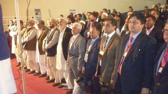 Standing for National Anthem