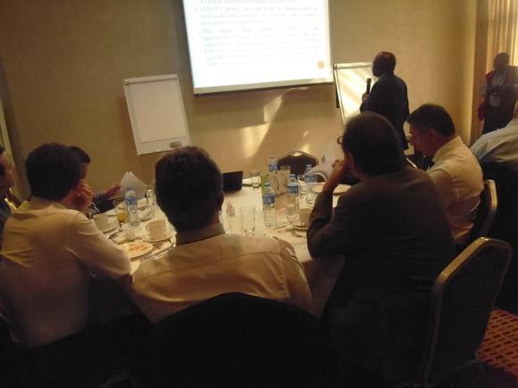 Dr Stephen Adejoro brieving ADEPTA Delegates to Nigeria ON livestock business in Nigeria