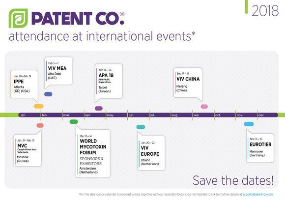 Save the dates for the upcoming events in 2018!