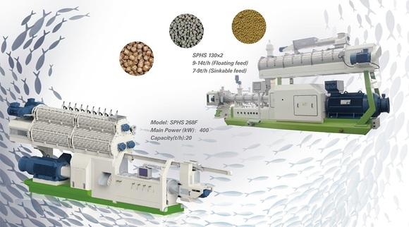 Processing and application of extruded sinking fish feed