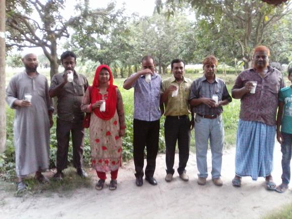Campaigning for milk drinks