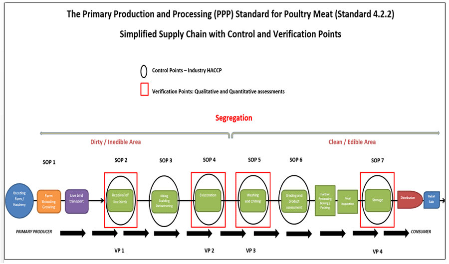 Implementation of Standard 4.2.2 - The Primary Production and Processing Standard for Poultry Meat in Queensland – Birds, Bacteria and Baselines. - Image 1