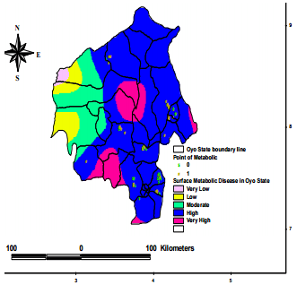 Characteristics of commercial poultry and spatial distribution of metabolic and behavioural diseases in Oyo State, Nigeria - Image 8