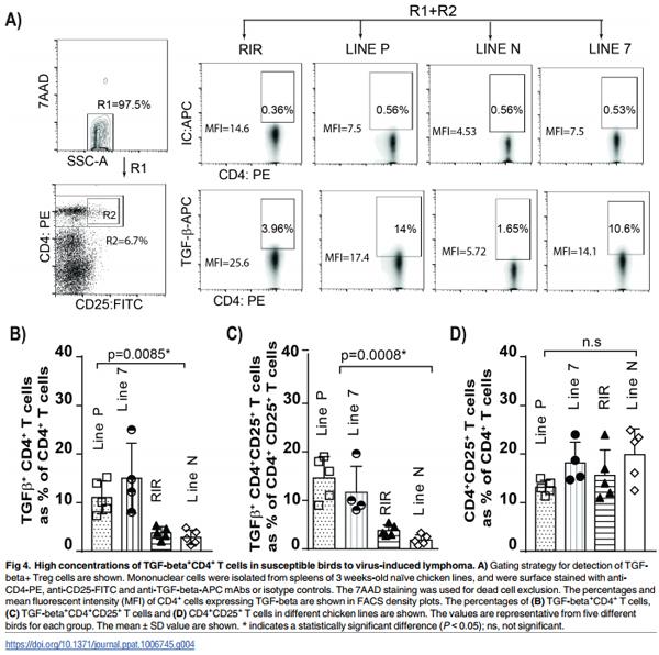 Association of Marek’s Disease induced immunosuppression with activation of a novel regulatory T cells in chickens - Image 4