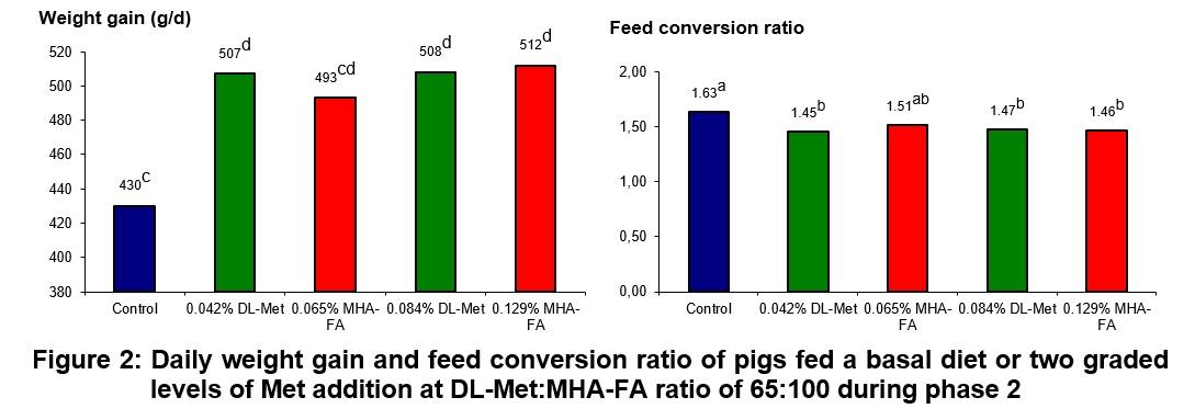 Growth performance of pigs (6-25 kg) fed diets supplemented with DL-methionine or liquid MHA-FA under commercial conditions in Mexico - Image 6