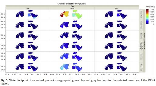 Dataset used for assessing animal and poultry production water footprint in selected countries of the MENA region - Image 3