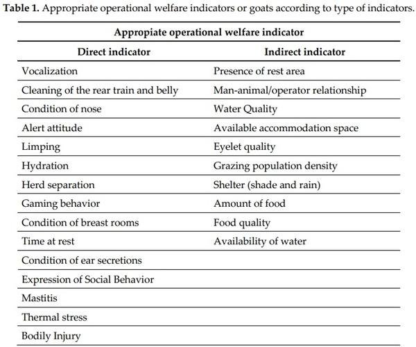 Identification and validation of operational welfare indicators appropriate for small-scale goat farming in Chile - Image 1
