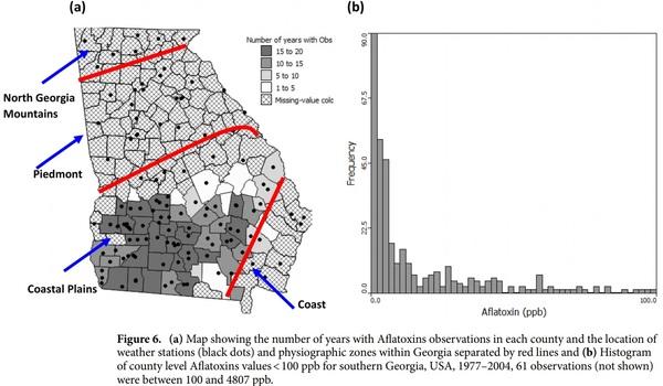 Determining future aflatoxin contamination risk scenarios for corn in Southern Georgia, USA using spatio-temporal modelling and future climate simulations - Image 8