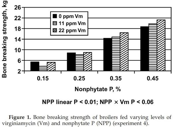 The Effect of Virginiamycin in Diets with Adequate or Reduced Dietary Calcium or Nonphytate Phosphorus for Broilers - Image 6