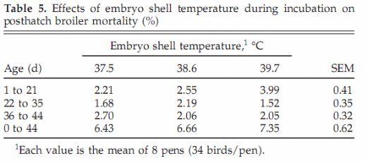 Influence of Egg Shell Embryonic Incubation Temperature and Broiler Breeder Flock Ageon Posthatch Growth Performance and Carcass Characteristics - Image 5