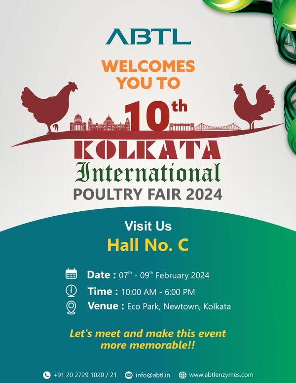 Enzyme solutions - ABTL exhibits at 10th Kolkata International Poultry Fair 2024 - Image 1
