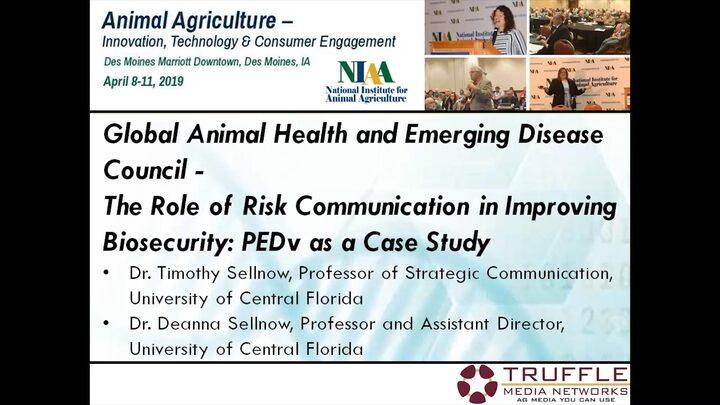 The Role of Risk Communication in Improving Biosecurity: PEDv as a Case Study