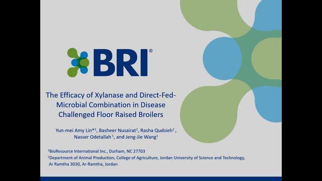 The Efficacy Xylanase DFM combination Disease Challenged Floor Raised Broilers