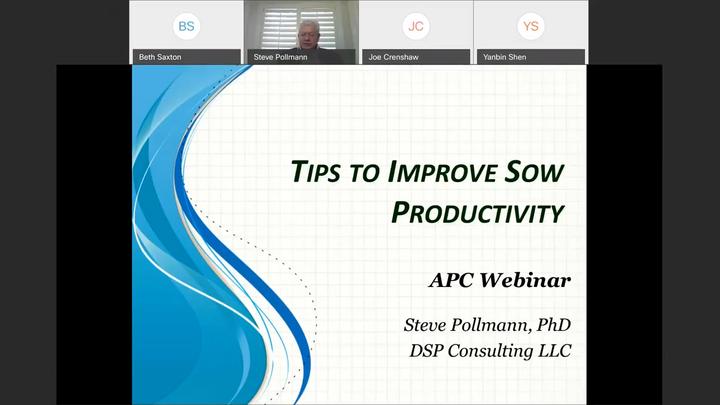 What the Sow is Telling Us, Tips to Improve Sow Productivity, Dr. Steve Pollmann & Dr. Joe Crenshaw
