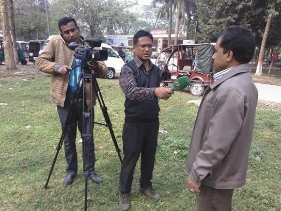 Television Media talk about recent nature crisis in Rajshahi, Bangladesh