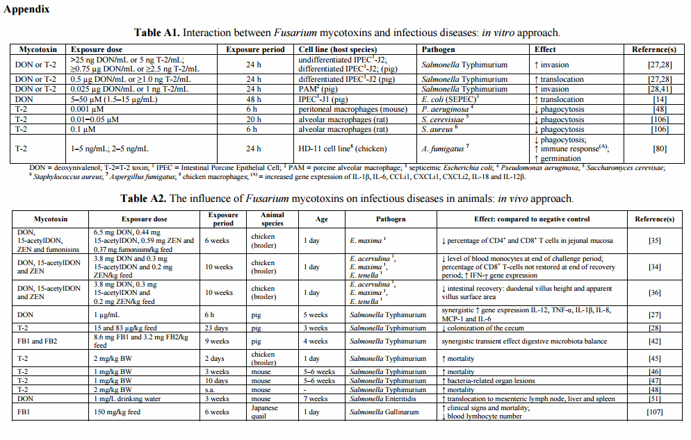 The Impact of Fusarium Mycotoxins on Human and Animal Host Susceptibility to Infectious Diseases - Image 3