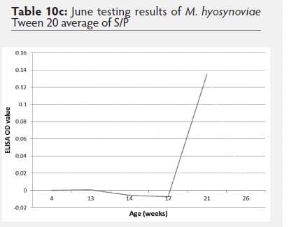 Mycoplasma hyosynoviae A Case Study: Quantitative assessment of incidence and severity across time alongside a diagnostic monitoring plan and intervention - Image 37