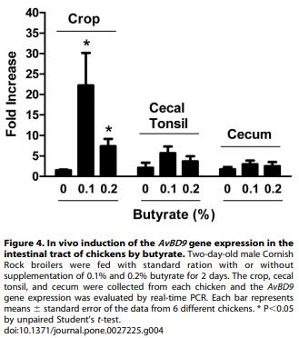 Butyrate Enhances Disease Resistance of Chickens by Inducing Antimicrobial Host Defense Peptide Gene Expression - Image 5