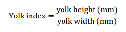 yolk index